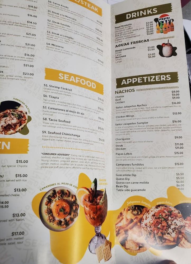 Senor Jalapeno's Mexican Grill Menu image 4